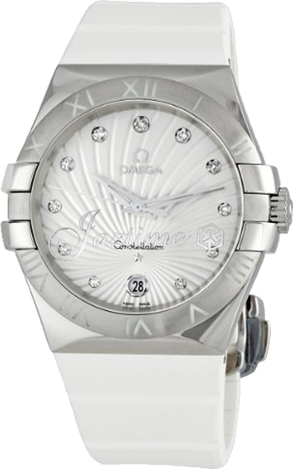 OMEGA 123.12.35.60.52.001 CONSTELLATION QUARTZ 35mm STEEL BRAND NEW