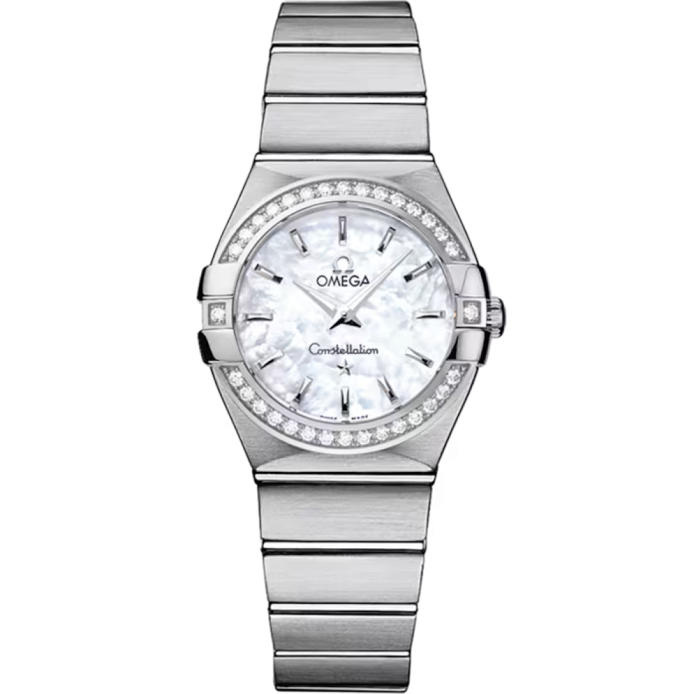 OMEGA 123.10.27.60.55.002 CONSTELLATION QUARTZ 27mm STEEL BRAND NEW