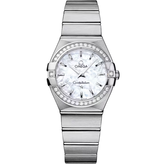OMEGA 123.10.27.60.05.002 CONSTELLATION QUARTZ 27mm STEEL BRAND NEW