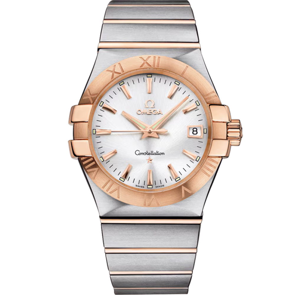 OMEGA 123.18.35.60.52.001 CONSTELLATION QUARTZ 35mm STEEL BRAND NEW