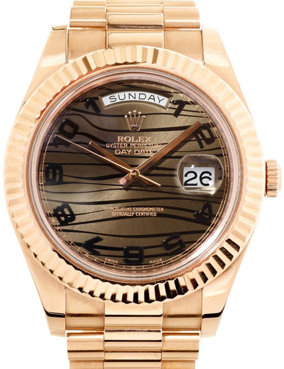 Rolex Day-Date II 41 mm 218235-BRZAFP Rose Gold Bronze