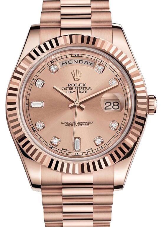 Rolex Day Date II 41 mm 218235CDP Rose Gold Champagne