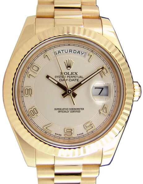 Rolex Day-Date II 41 mm 218238-IVRAFP Yellow Gold Ivory / Cream