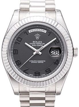 Rolex Day-Date II 41 mm 218239BLCAFP White Gold Black