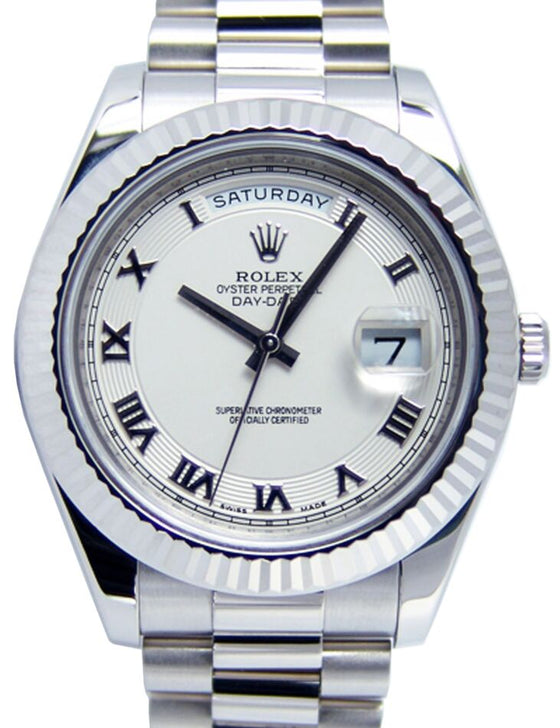Rolex Day-Date II President 41 mm 218239IVRRFP White Gold Ivory / Cream