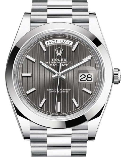 Rolex Day-Date 40 40 mm 228206-DRHDSMSP Platinum Dark Rhodium