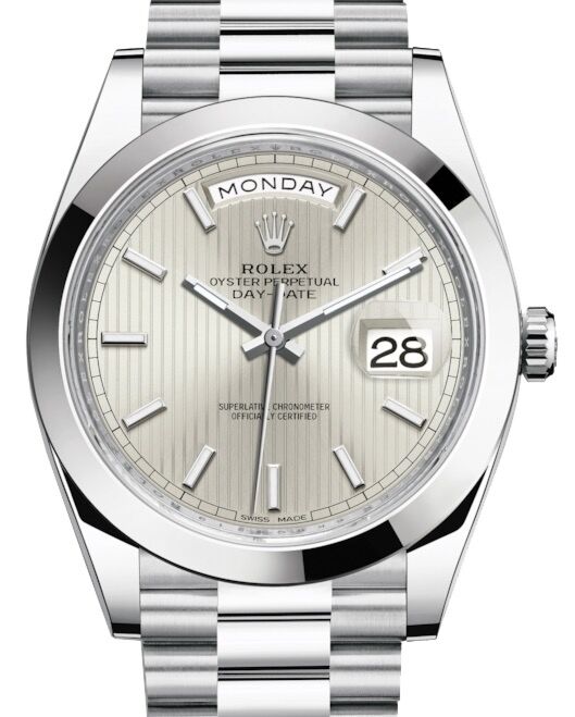 Rolex Day-Date 40 40 mm 228206-SLSSP Platinum Silver