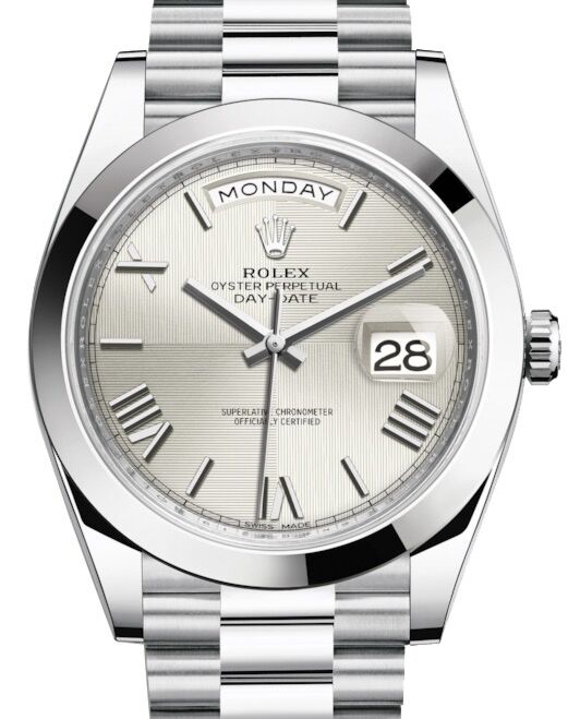 Rolex Day-Date 40 40 mm 228206-SLVQMRP Platinum Silver