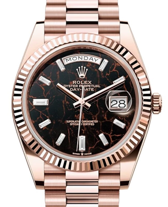 Rolex Day-Date 40 40 mm 228235EDP Rose Gold Black