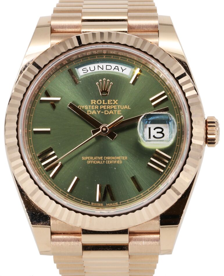 Rolex Day-Date 40 40 mm 228235GRP1 Rose Gold Olive Green