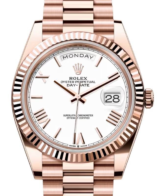Rolex Day-Date 40 40 mm 228235WRP Rose Gold White