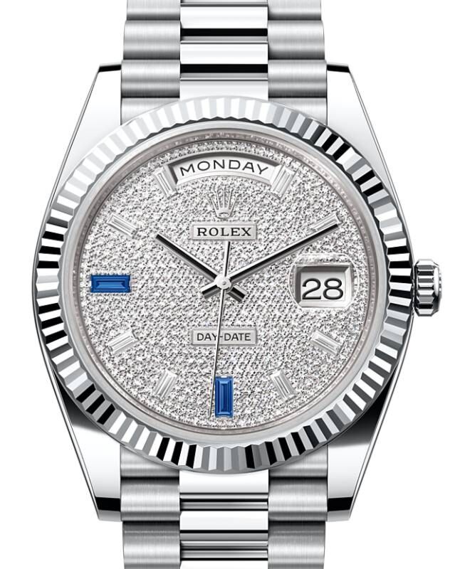 Rolex Day-Date 40 40 mm 228236DPSAPP Platinum Diamond Pave