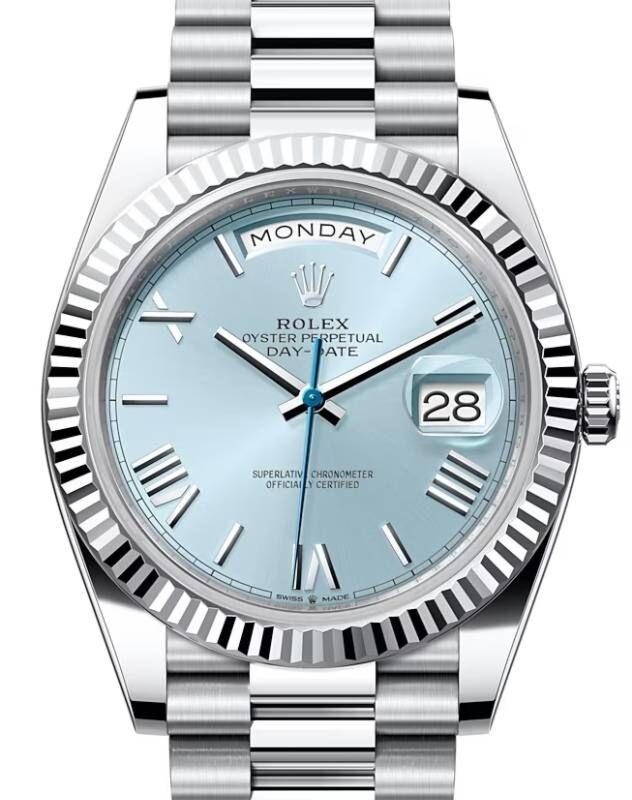 Rolex Day-Date 40 40 mm 228236IBR Platinum Ice Blue