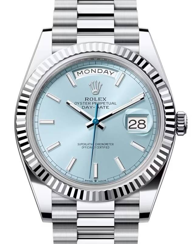 Rolex Day-Date 40 40 mm 228236IBS Platinum Ice Blue