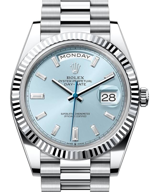 Rolex Day-Date 40 40 mm 228236ICEBDP Platinum Ice Blue