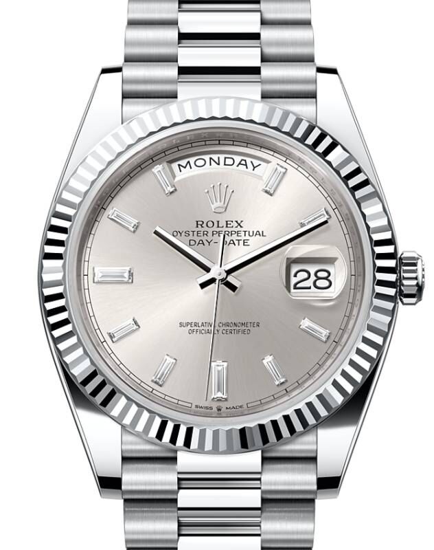 Rolex Day-Date 40 40 mm 228236SVDP Platinum Silver