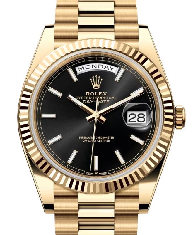 Rolex Day-Date 40 40 mm 228238BBSP Yellow Gold Black