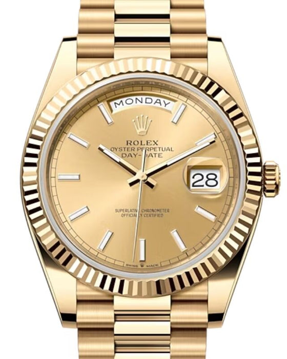 Rolex Day-Date 40 40 mm 228238CSP Yellow Gold Champagne