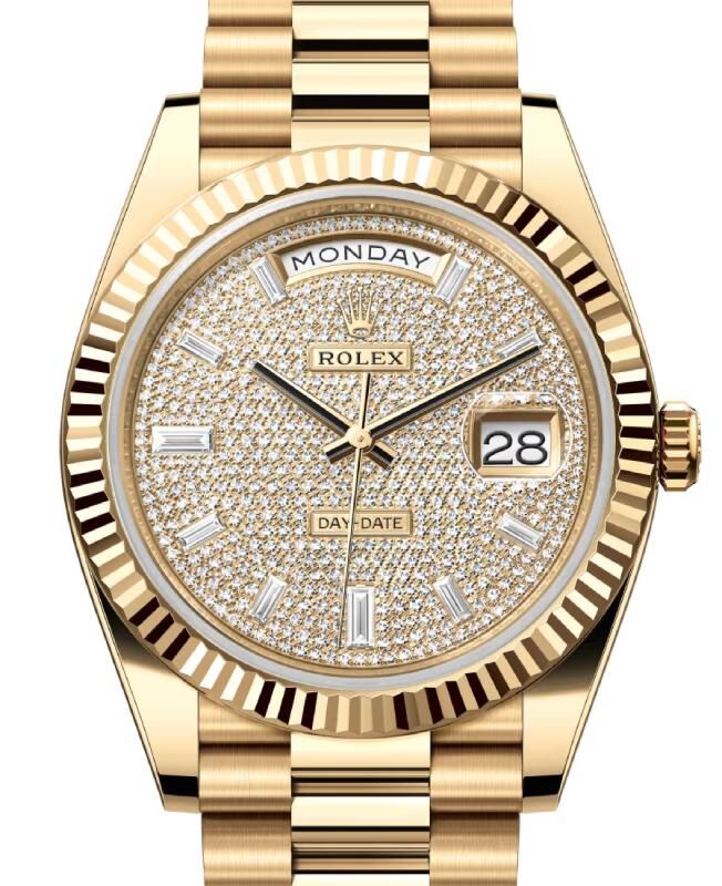 Rolex Day-Date 40 40 mm 228238DPP Yellow Gold Diamond Pave