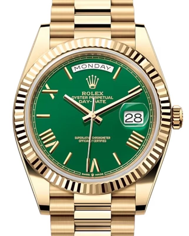 Rolex Day-Date 40 40 mm 228238GRP Yellow Gold Green