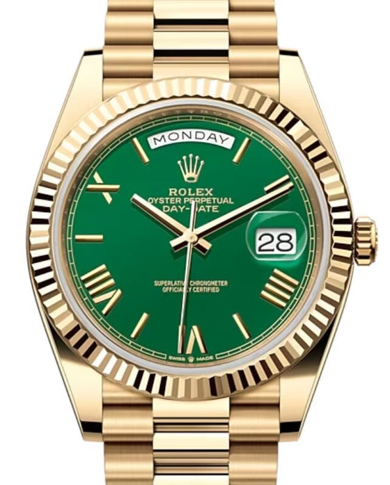 Rolex Day-Date 40 40 mm 228238GRP Yellow Gold Green