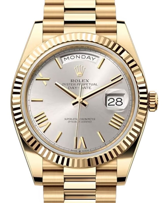 Rolex Day-Date 40 40 mm 228238SRP Yellow Gold Silver