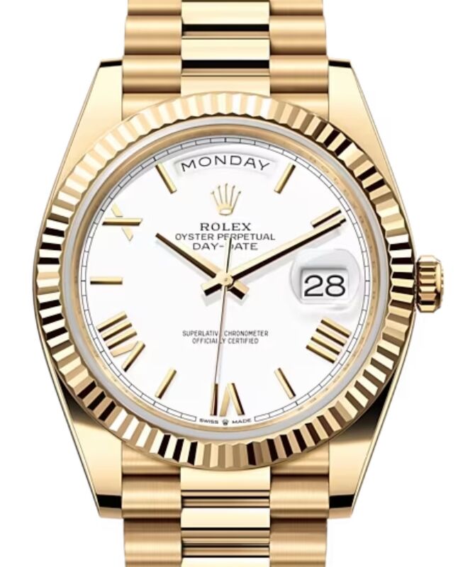 Rolex Day-Date 40 40 mm 228238WRP Yellow Gold White