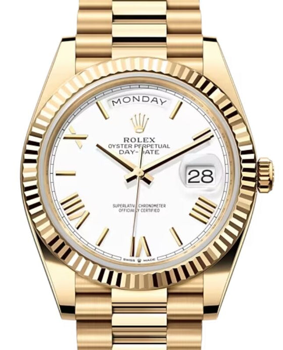 Rolex Day-Date 40 40 mm 228238WRP Yellow Gold White