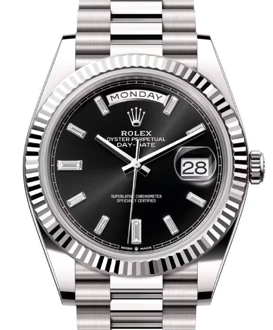 Rolex Day-Date 40 40 mm 228239-BLKDP White Gold Black