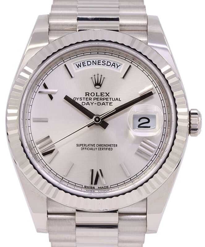 Rolex Day-Date 40 40 mm 228239-SLQSP1 White Gold Silver