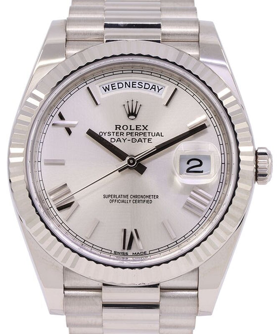 Rolex Day-Date 40 40 mm 228239-SLQSP1 White Gold Silver