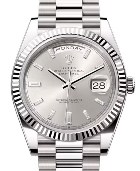 Rolex Day-Date 40 40 mm 228239-SLVDP White Gold Silver