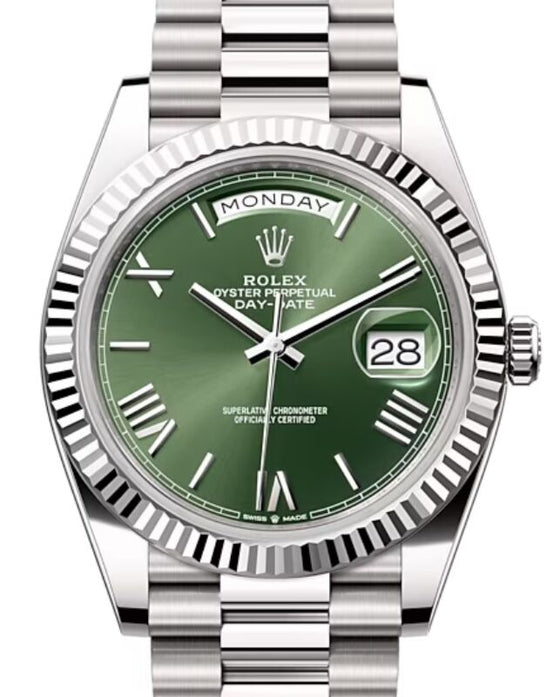 Rolex Day-Date 40 40 mm 228239GRP White Gold Olive Green