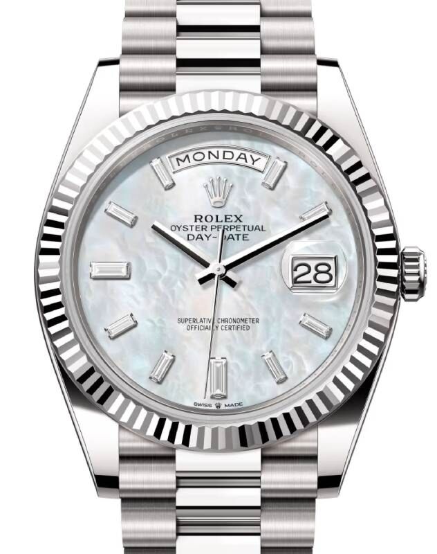 Rolex Day-Date 40 40 mm 228239WMOPDP White Gold White Mother of Pearl