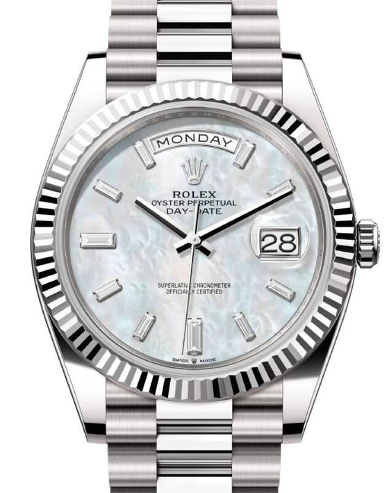 Rolex Day-Date 40 40 mm 228239WMOPDP White Gold White Mother of Pearl