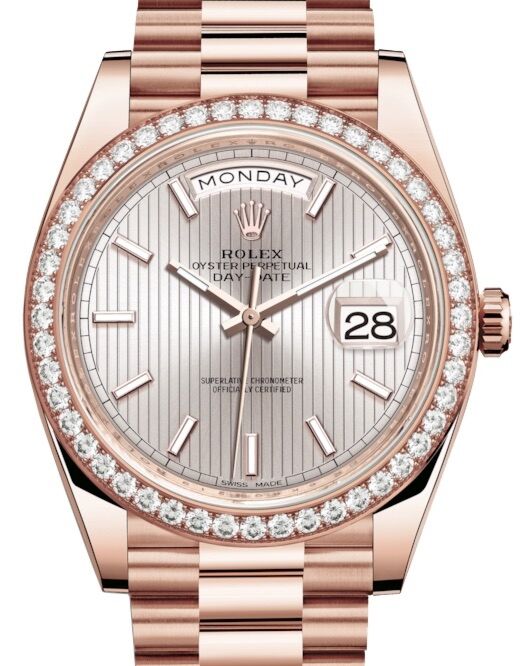 Rolex Day-Date 40 40 mm 228345RBR-SUNDSMSP Rose Gold/Diamonds Sundust