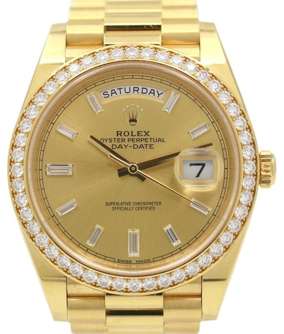 Rolex Day-Date 40 40 mm 228348RBR1 Yellow Gold/Diamonds Champagne
