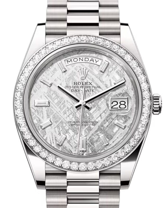 Rolex Day-Date 40 40 mm 228349RBRMDP White Gold/Diamonds Meteorite