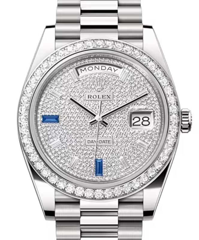 Rolex Day-Date 40 40 mm 228349RBRP White Gold/Diamonds Diamond Pave