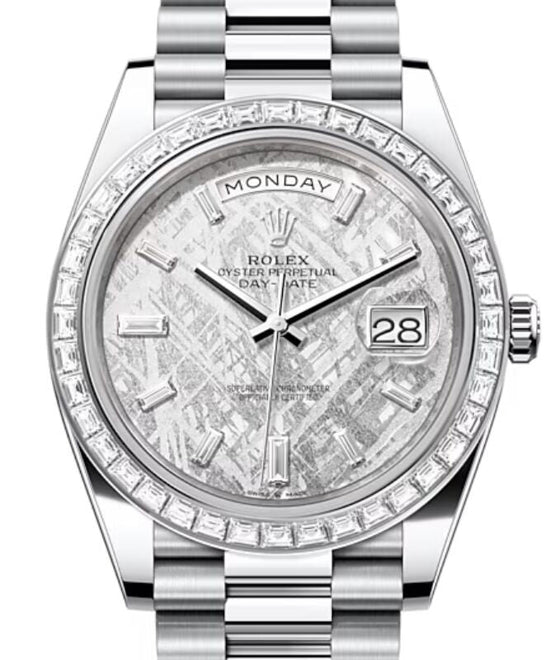 Rolex Day-Date 40 40 mm 228396TBRMDP Platinum/Diamonds Meteorite