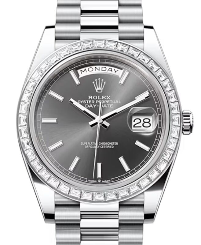 Rolex Day-Date 40 40 mm 228396TBRSSP Platinum/Diamonds Slate