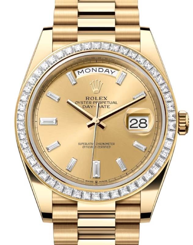 Rolex Day-Date 40 40 mm 228398TBRCDBD Yellow Gold/Diamonds Champagne