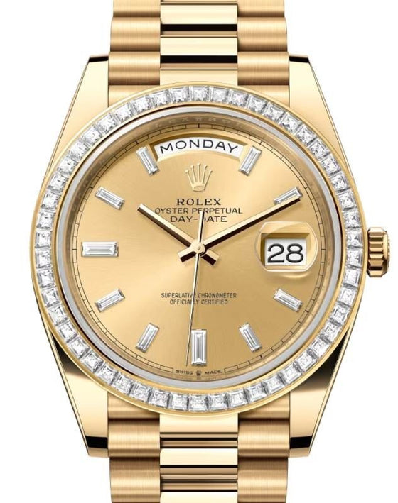 Rolex Day-Date 40 40 mm 228398TBRCDBD Yellow Gold/Diamonds Champagne