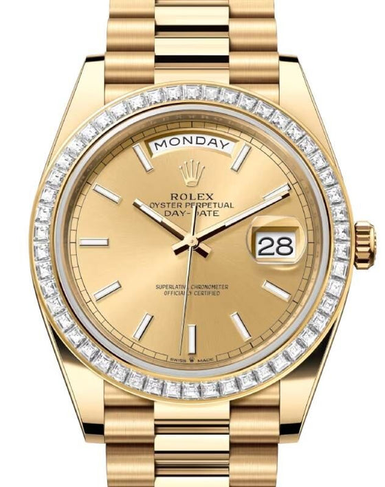 Rolex Day-Date 40 40 mm 228398TBRCSBD Yellow Gold/Diamonds Champagne