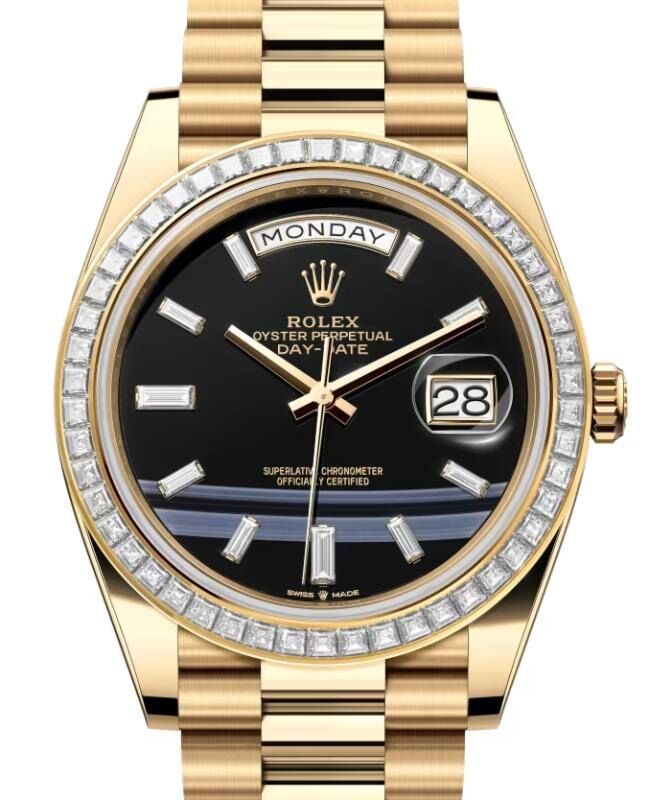 Rolex Day-Date 40 40 mm 228398TBRONXDP Yellow Gold/Diamonds Onyx