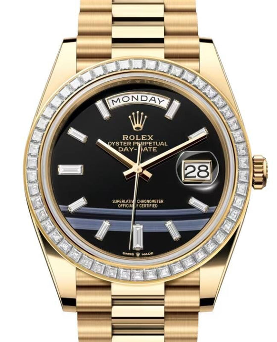 Rolex Day-Date 40 40 mm 228398TBRONXDP Yellow Gold/Diamonds Onyx