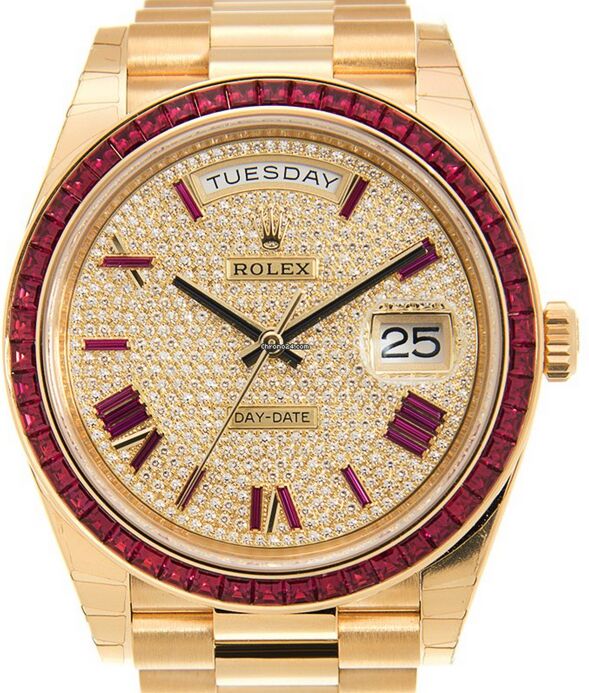 Rolex Day-Date 40 40 mm 228398TRU Yellow Gold Diamond Pave