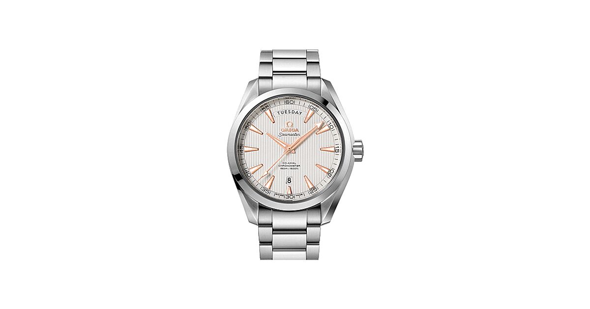 Omega Seamaster Aqua Terra 150M Co-Axial Chronometer Day-Date Stainless Steel 41.5mm Silver Dial Steel Bracelet 231.10.42.22.02.001 - BRAND NEW