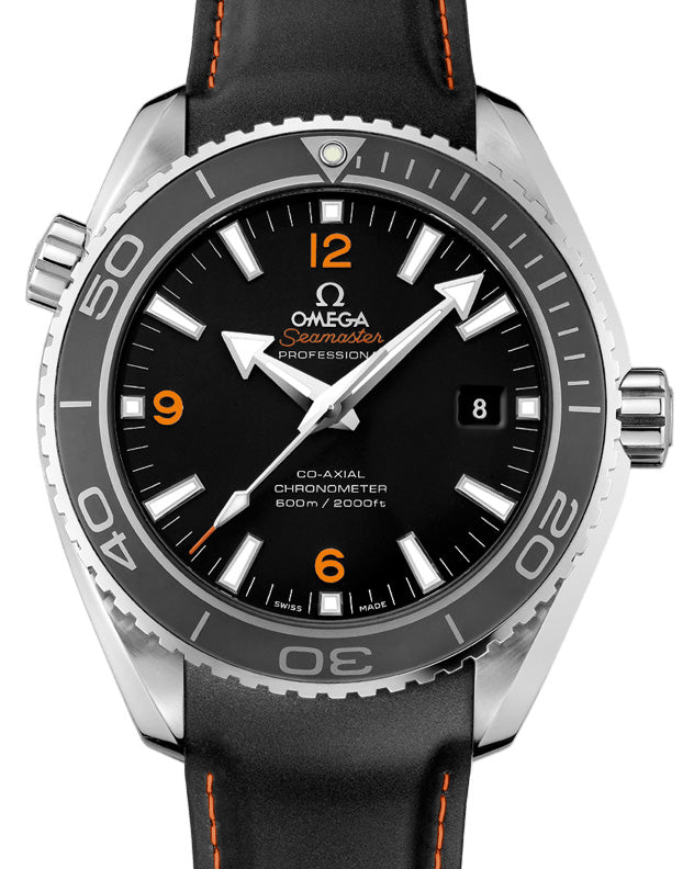 Omega Seamaster Planet Ocean 600M 45.5mm Steel Black Dial Rubber Strap 232.32.46.21.01.005