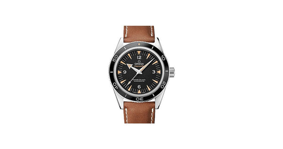 Omega Seamaster 300 Master Co-Axial Chronometer 41mm Stainless Steel Black Dial Leather Strap 233.32.41.21.01.002 - BRAND NEW